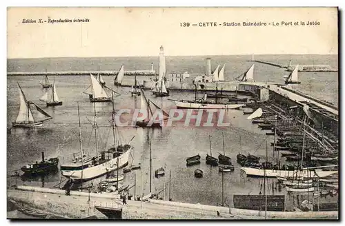Sete - Cette - Station Balneaire - Le Port et la Jetee - whale station - Ansichtskarte AK