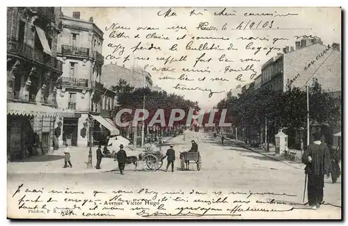 Sete - Cette - 1903 - Avenue Vuctor Hugo - ane - donkey Pauline Miehan - Cartes postales