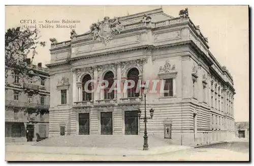 Sete - Cette - Station Balneaire - Grand Theatre Municipal - Louise 1911 - Ansichtskarte AK