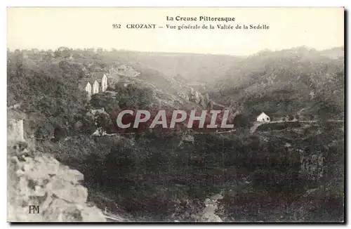 Creuse Crozant Ansichtskarte AK Vue generale de la vallee de la Sedelle