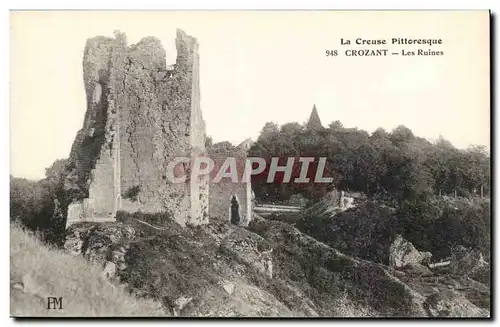 Creuse Crozant Cartes postales Les ruines