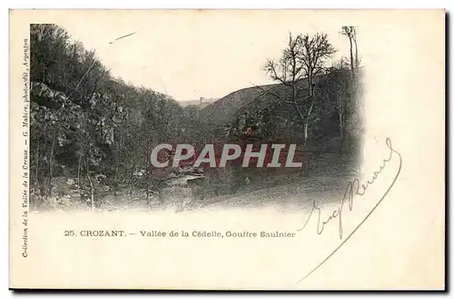 Creuse Crozant Cartes postales Vallee de la Cedelle Gouffre Saulnier