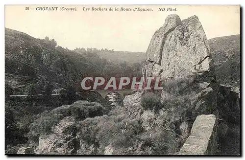 Creuse Crozant Cartes postales Les rochers de la route d&#39Eguzon