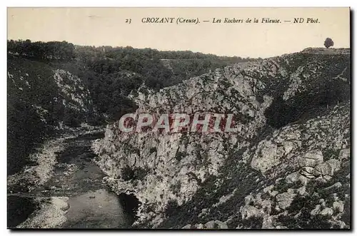 Creuse Crozant Ansichtskarte AK Les rochers de la fileuse