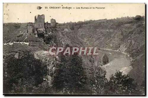 Creuse Crozant Cartes postales Les ruines et le Placeret