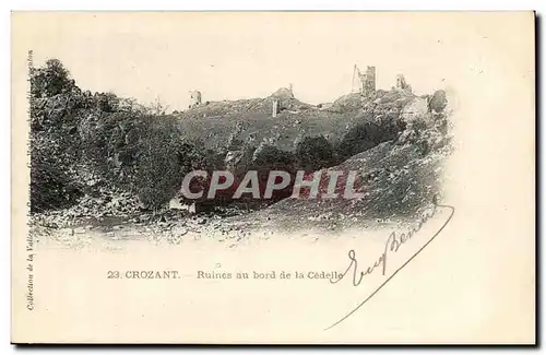 Creuse Crozant Cartes postales Ruines au bord de la Cedelle