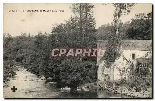 Creuse Crozant Ansichtskarte AK Le moulin de la folie