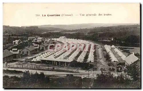 Creuse Cartes postales La Courtine Vue generale des tentes