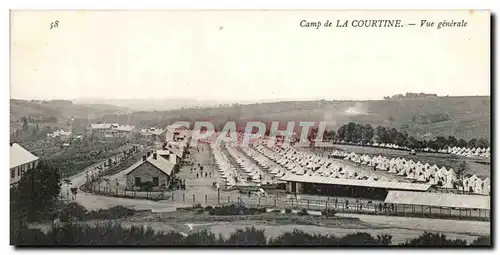 Creuse Ansichtskarte AK Camp de la Courtine Vue generale