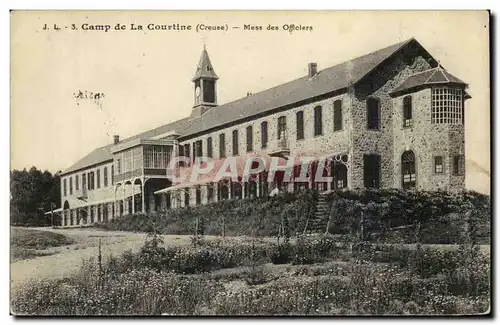 Creuse Cartes postales Camp de la Courtine Mess des officiers