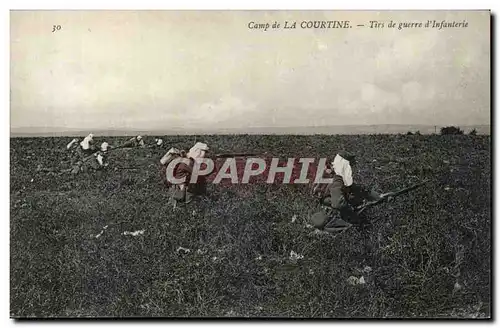 Creuse Ansichtskarte AK Camp de la Courtine Tirs de guerre d&#39infanterie (militaria)