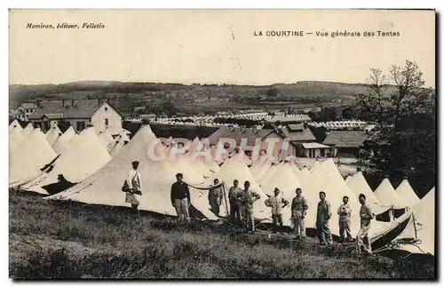 Creuse Ansichtskarte AK Camp de la Courtine Vue generale des tentes (militaria)