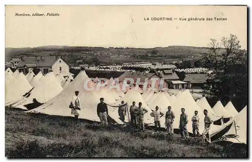 Creuse Cartes postales Camp de la Courtine Vue generale des tentes (militaria)