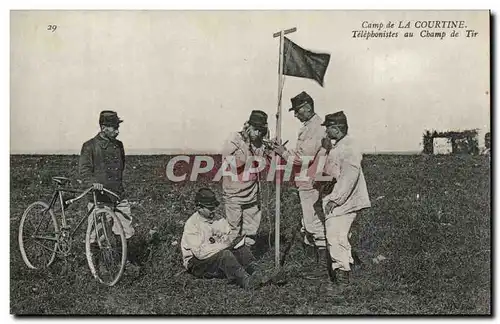 Creuse Ansichtskarte AK Camp de la Courtine Telephonistes au champ de tir (militaria)