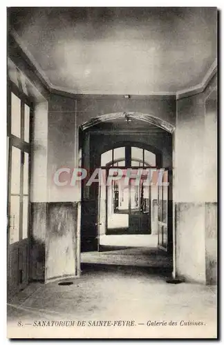 Creuse Cartes postales Sanatorium de Sainte Feyre Galerie des cuisines