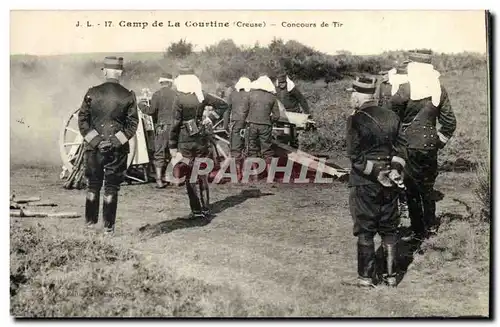 Creuse Cartes postales Camp de la Courtine Concours de tir (militaria)