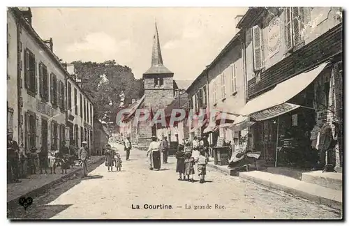 Creuse Cartes postales La Courtine La grande rue