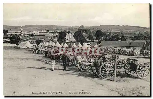 Creuse Cartes postales CAmp de la Courtine Le parc d&#39artillerie (militaria)