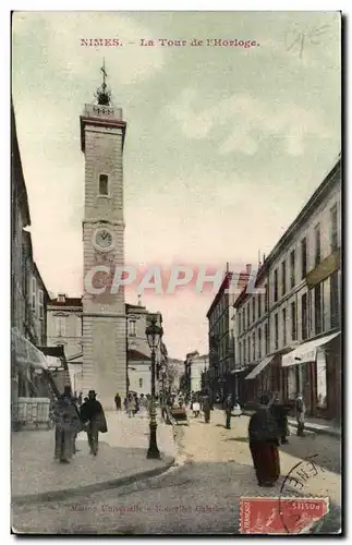 Nimes Cartes postales La tour de l&#39horloge