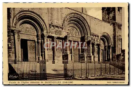 Saint Gilles - Facade de l&#39Eglise Abbatiale Ansichtskarte AK