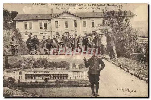 Givors Ansichtskarte AK Entree et vue generale de l&#39hopital montgelas Ya bon ici l&#39hopital