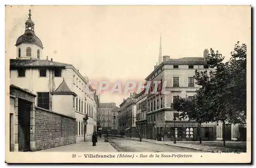 Villefranche Cartes postales Rue de la Sous prefecture