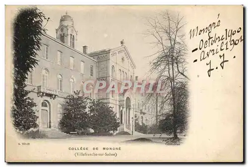 Cartes postales College de Mongre Villefranche