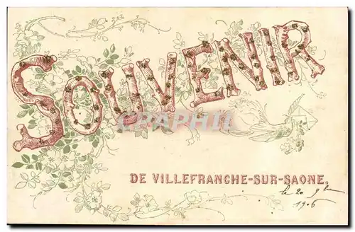 Cartes postales Souvenir de Villefranche sur SAone