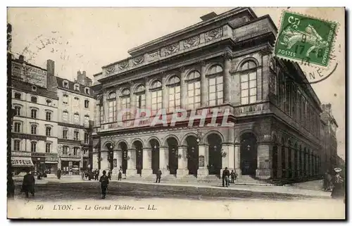 Cartes postales Lyon Le grand theatre