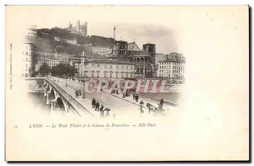 Ansichtskarte AK Lyon le pont Tilsitt et le coteau de Fourviere