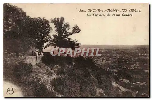Cartes postales St Cyr au Mont d'or La terrasse du Mont Cindre