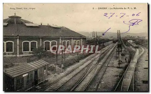 Cartes postales Grigny La rotonde du PLM Train