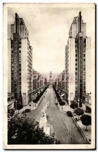 Cartes postales moderne Villeurbanne lyon Les gratte ciel Avenue Henri Barbusse et Hotel de ville