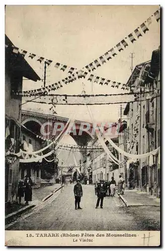 Cartes postales Tarare Fetes des Mousselines le viaduc