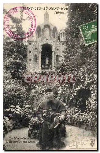 Saint Cyr au mont Dore Cartes postales Le Mont Cindre l&#39ermite et son chien (dog) TOP