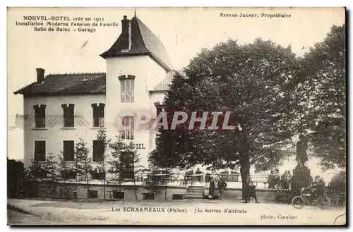 Les Echarmaux Cartes postales Nouvel hotel cree en 1912 Pension de famille Perras Jugnet proprietaire