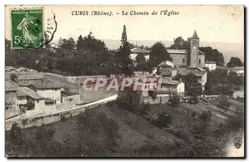 Curis Cartes postales Le chemin de l'eglise