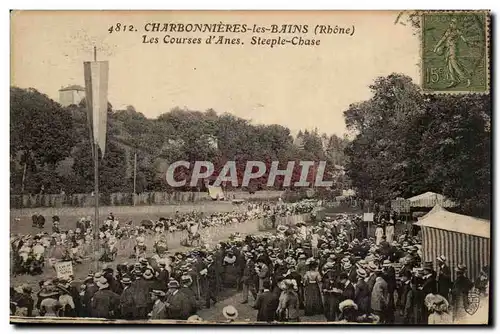 Charbonnieres les Bains Cartes postales Les courses d&#39anes Steeple Chase (ane donkey) TOP