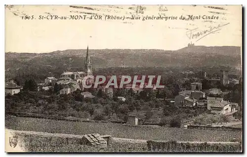 St Cyr au Mont d&#39or Ansichtskarte AK Vue generale prise du Mont Cindre