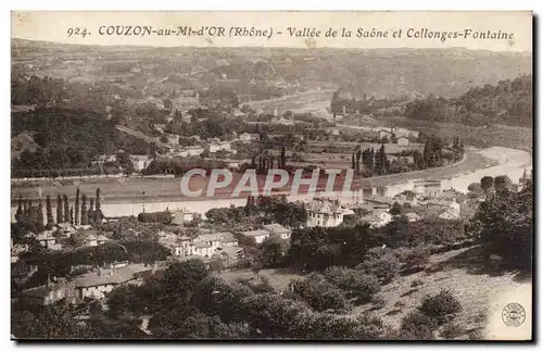 Couzon au Mont d'or Cartes postales Vallee de la SAone et Collonges Fontaine