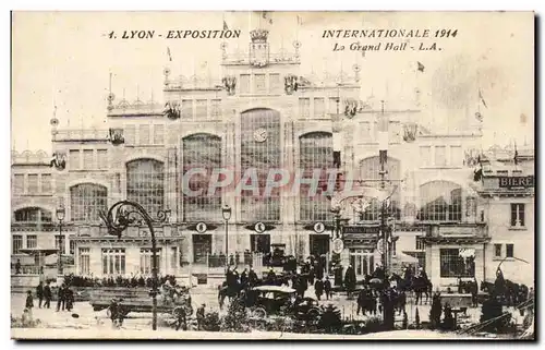 Lyon Cartes postales Exposition internationale 1914 Le grand hall