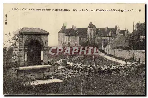 Gy Cartes postales Le vieux chateau et Ste Agathe