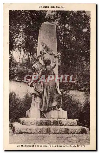 Chagey Cartes postales Le monument a la memoire des combattants de 1870 1871
