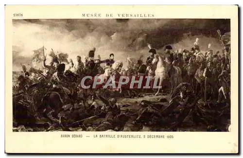 Musee de Versailles Ansichtskarte AK Baron Gerard La bataille d&#39Austerlitz 2 decembre 1805 Napoleon