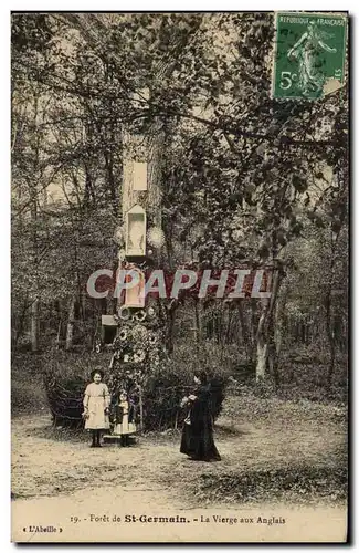 Foret de St Germain Ansichtskarte AK La vierge aux anglais