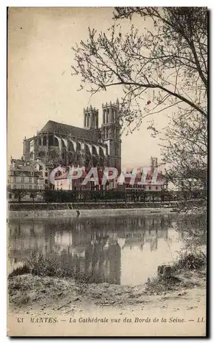 Mantes Ansichtskarte AK La cathedrale vue des Bords de la SEine