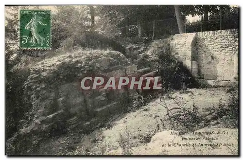 Ansichtskarte AK Montfort l&#39amaury Ruines de l&#39abside de la chapelle St Laurent