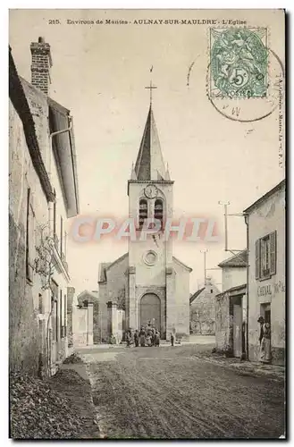 Ansichtskarte AK Environs de Mantes Aulnay sur Mauldre L&#39eglise