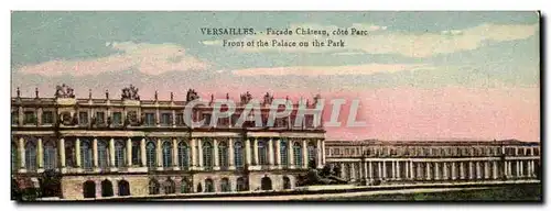 Ansichtskarte AK Versailles Facade Chateau cote parc