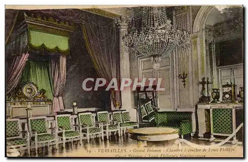 Ansichtskarte AK Versailles Chateau Grand Trianon Chambre a coucher de Louis Philippe